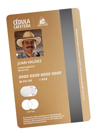 tarjeta débito Federación Nacional de Cafeteros de Colombia